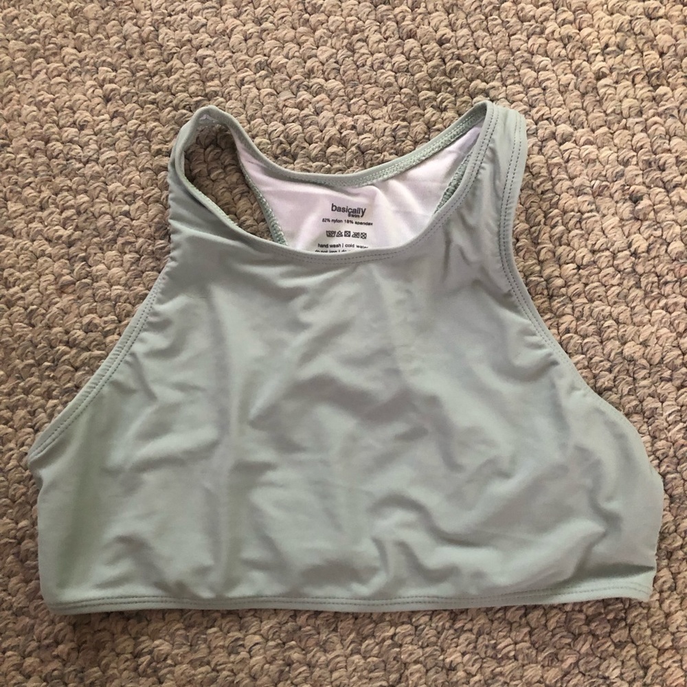 Highneck swim top Large